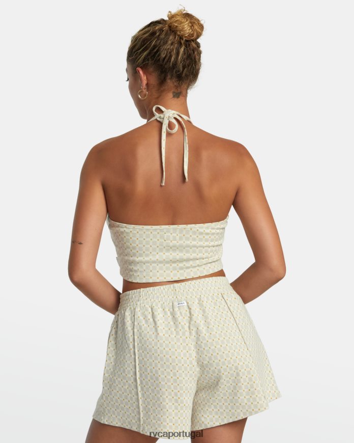 roupas RVCA mulheres top halter do nascer do sol nuvem N00F2H1165