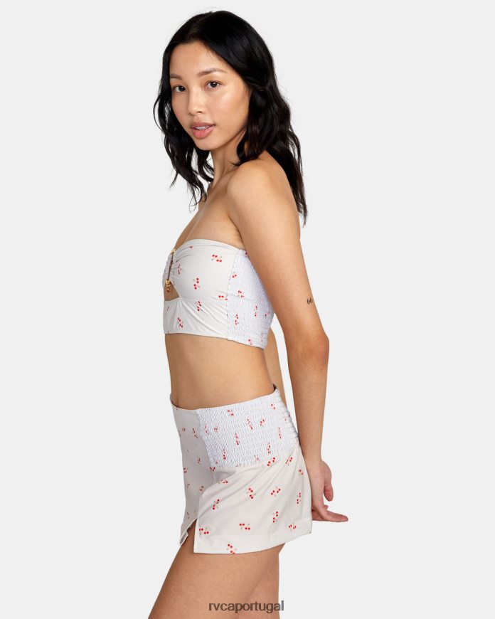 roupas RVCA mulheres top tubo galã creme N00F2H1511