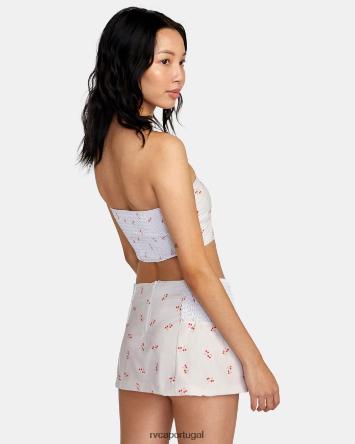 roupas RVCA mulheres top tubo galã creme N00F2H1511