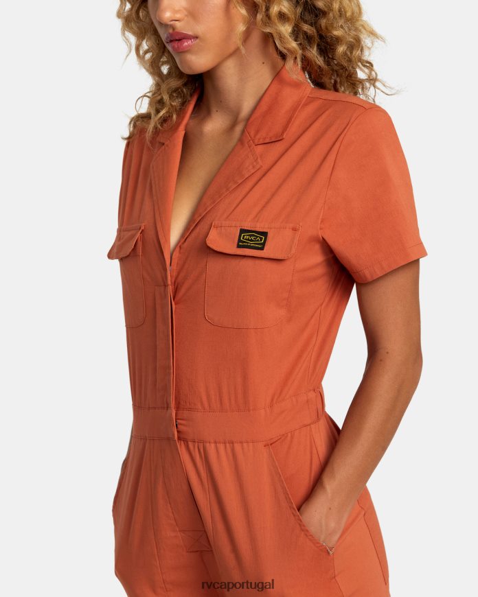 roupas RVCA mulheres macacão coleção recessão sândalo N00F2H1018