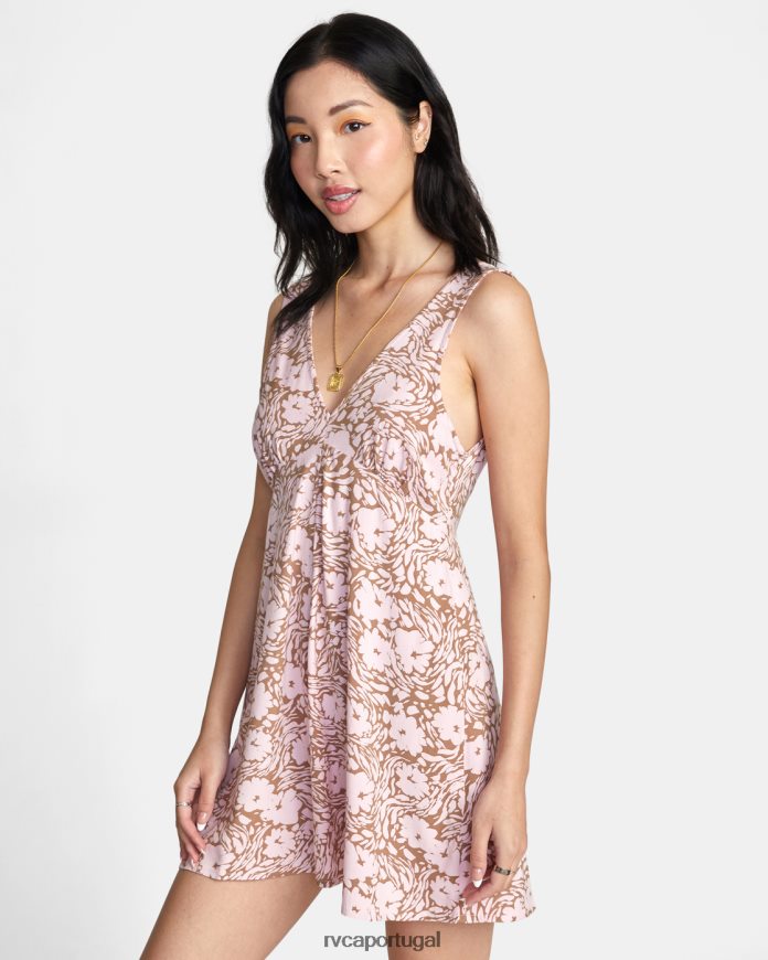 roupas RVCA mulheres macacão evasivo madeira N00F2H1271