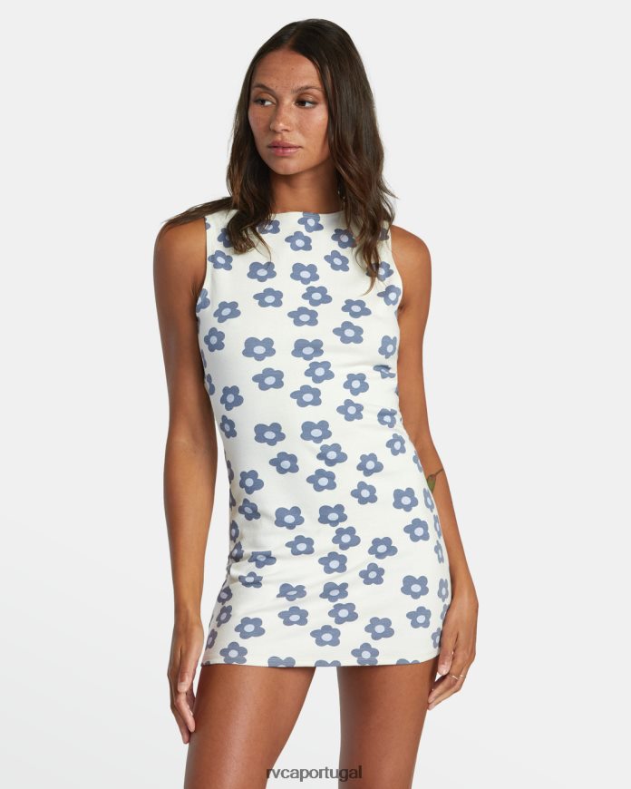roupas RVCA mulheres mini vestido gogo natural N00F2H1458