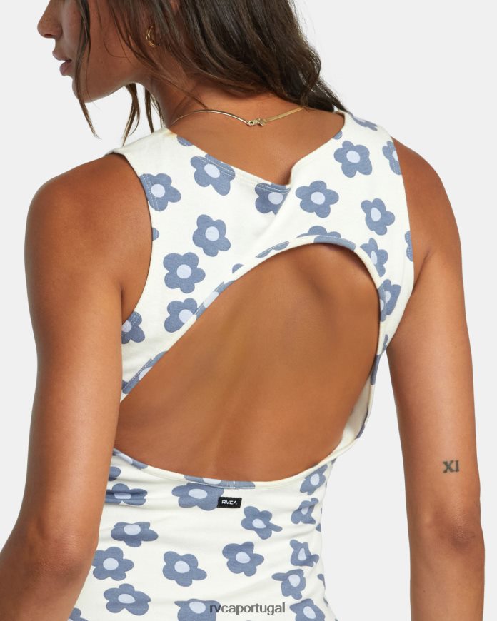 roupas RVCA mulheres mini vestido gogo natural N00F2H1458
