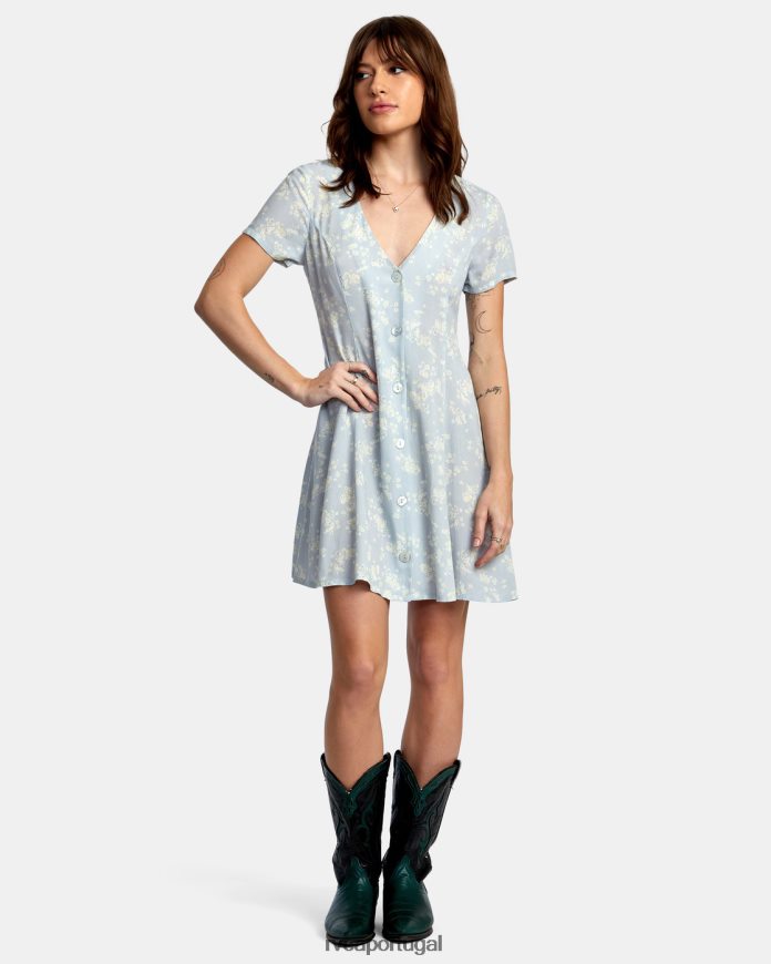 roupas RVCA mulheres minivestido discreto costa N00F2H1357