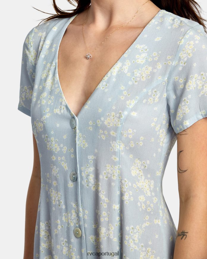 roupas RVCA mulheres minivestido discreto costa N00F2H1357