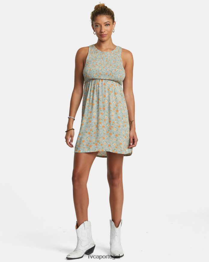roupas RVCA mulheres minivestido gatilho xisto N00F2H1169