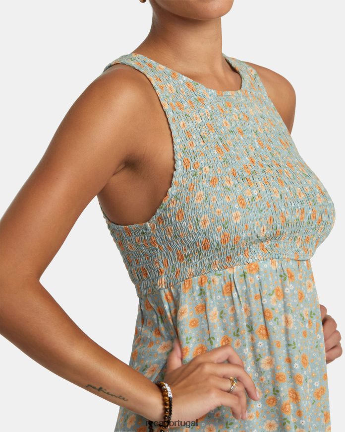 roupas RVCA mulheres minivestido gatilho xisto N00F2H1169