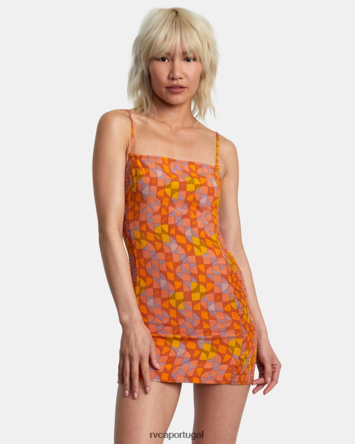 roupas RVCA mulheres vestido bodycon unido sândalo N00F2H1403