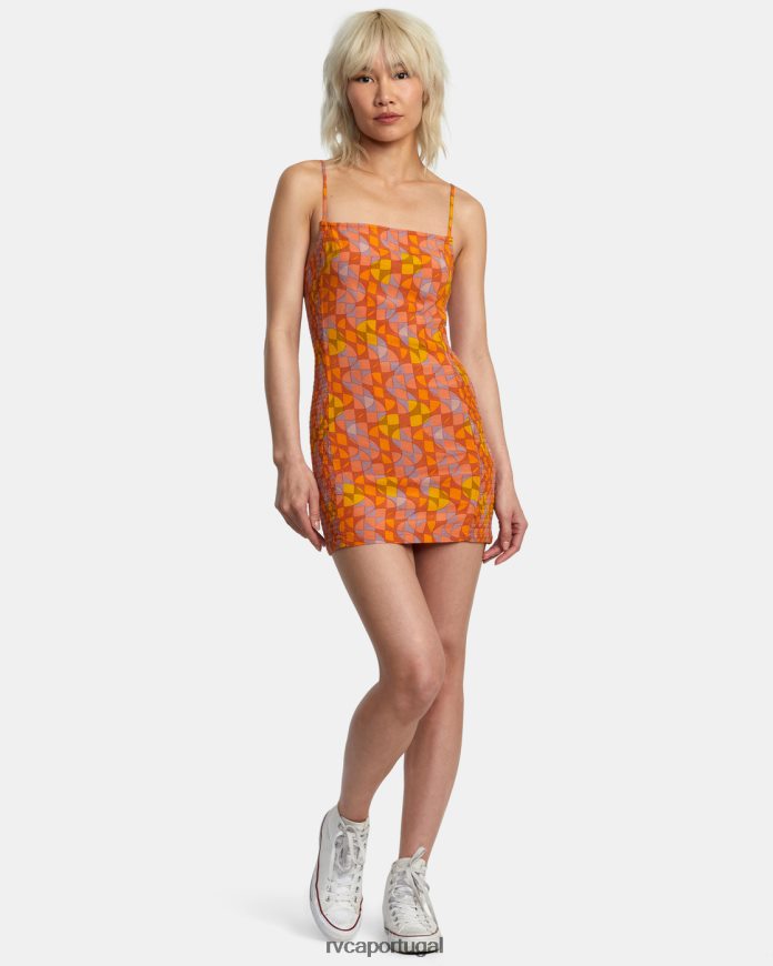 roupas RVCA mulheres vestido bodycon unido sândalo N00F2H1403