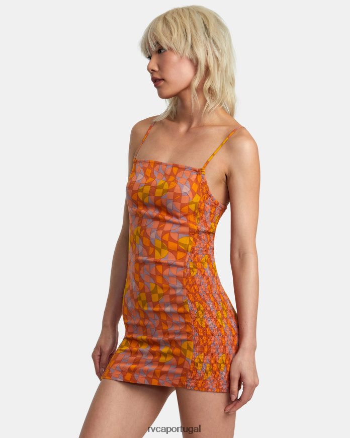 roupas RVCA mulheres vestido bodycon unido sândalo N00F2H1403