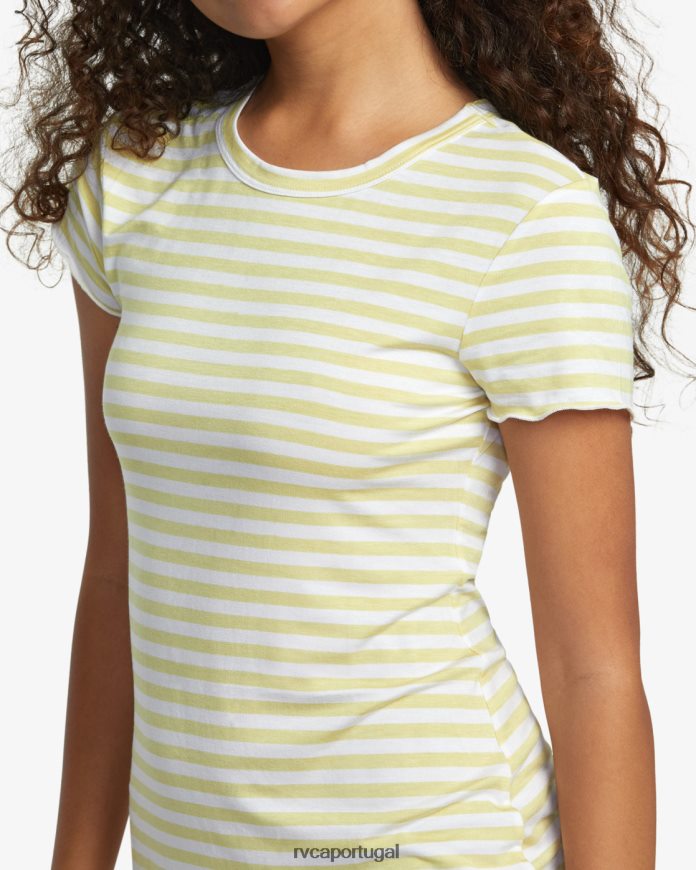 roupas RVCA mulheres vestido camiseta rover dourado N00F2H1183