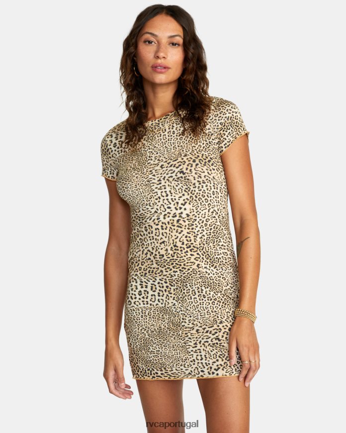 roupas RVCA mulheres vestido camiseta rover multi N00F2H1594