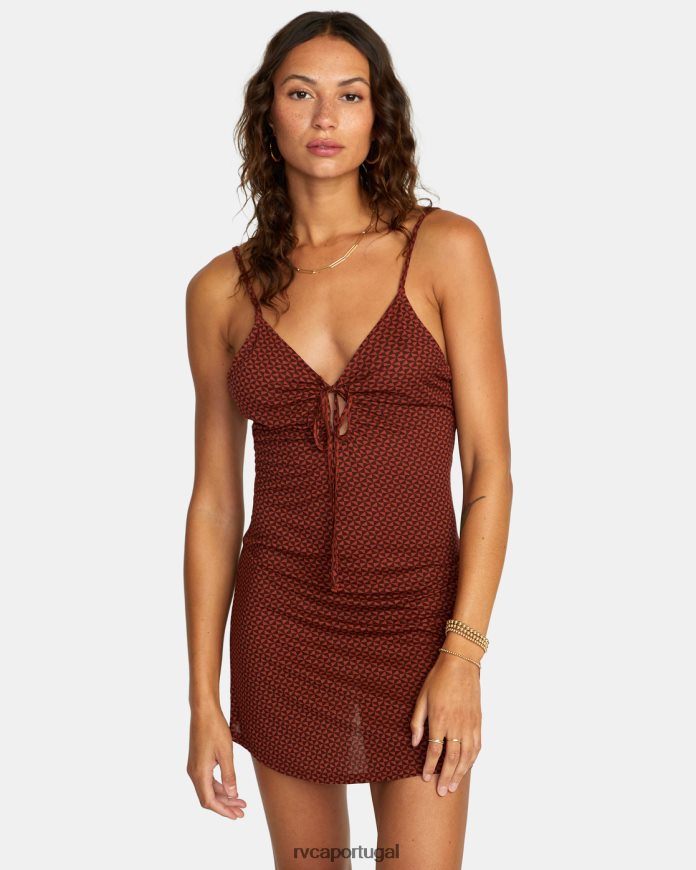roupas RVCA mulheres vestido de arremesso expresso N00F2H1700