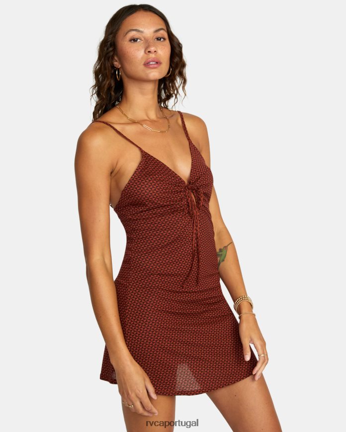 roupas RVCA mulheres vestido de arremesso expresso N00F2H1700