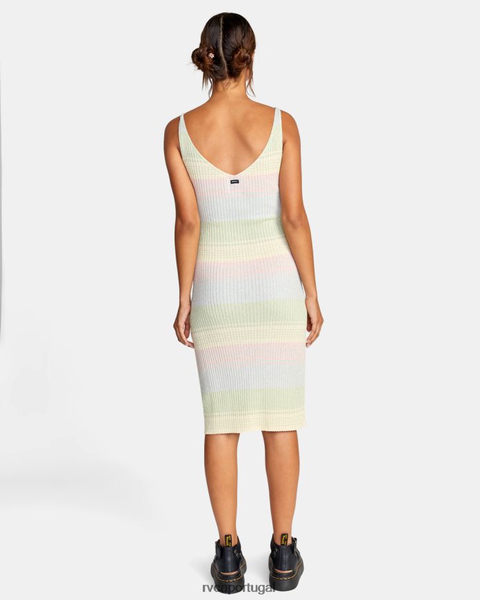 roupas RVCA mulheres vestido midi fire multi N00F2H1463