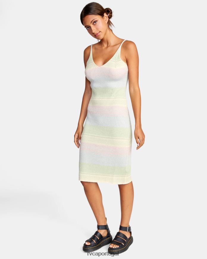 roupas RVCA mulheres vestido midi fire multi N00F2H1463