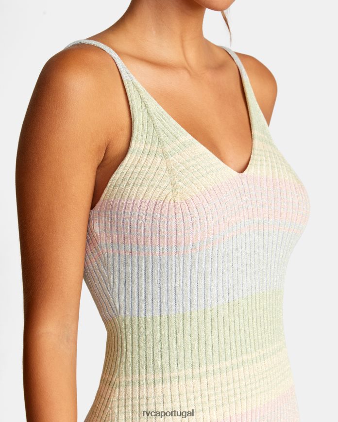 roupas RVCA mulheres vestido midi fire multi N00F2H1463