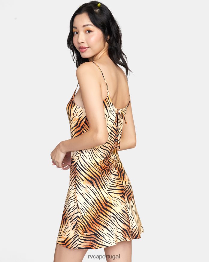 roupas RVCA mulheres vestido midi macarthur multi N00F2H1441