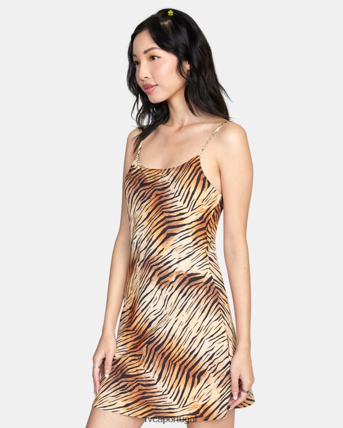 roupas RVCA mulheres vestido midi macarthur multi N00F2H1441
