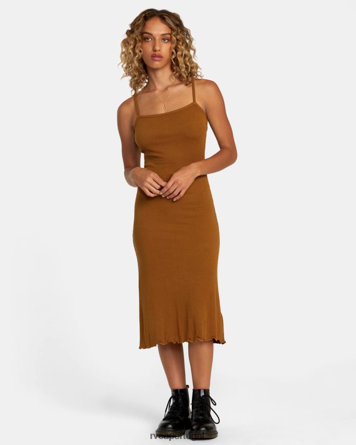 roupas RVCA mulheres vestido midi midi Siena N00F2H1198