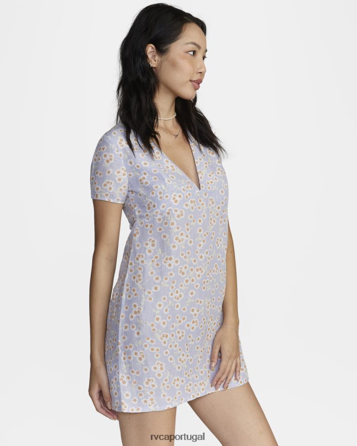 roupas RVCA mulheres vestido mini veda céu cósmico N00F2H1559
