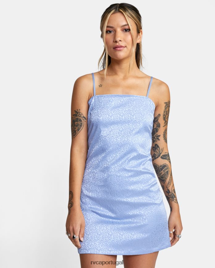 roupas RVCA mulheres vestido tanque explorador cinza roxo N00F2H1560