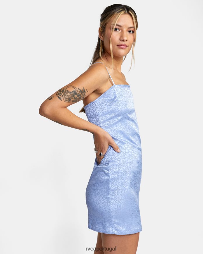 roupas RVCA mulheres vestido tanque explorador cinza roxo N00F2H1560
