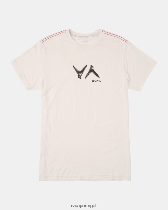 roupas RVCA Rapazes camiseta de barbatanas havaianas branco antigo N00F2H245