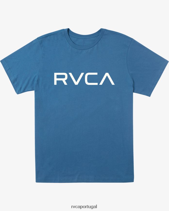 roupas RVCA Rapazes camiseta grande azul legal N00F2H359