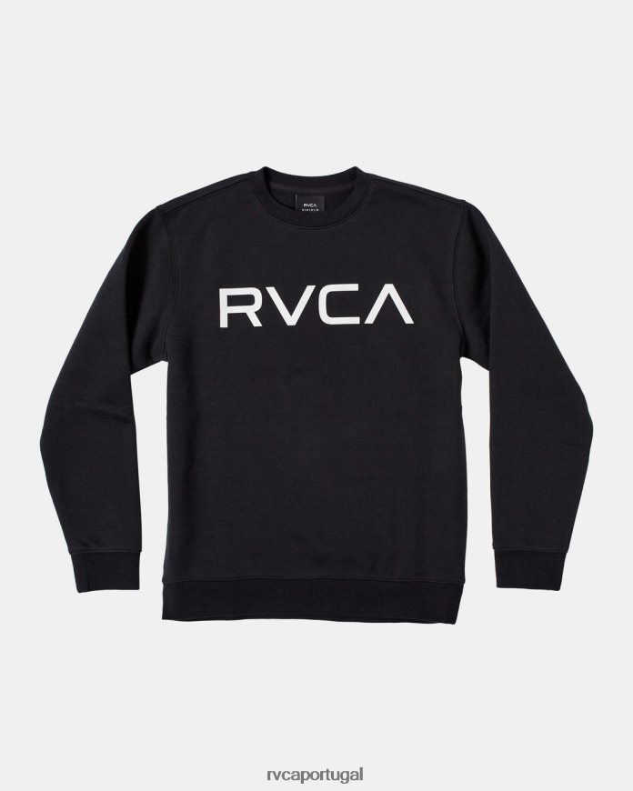 topos RVCA Rapazes moletom grande com gola redonda preto N00F2H407