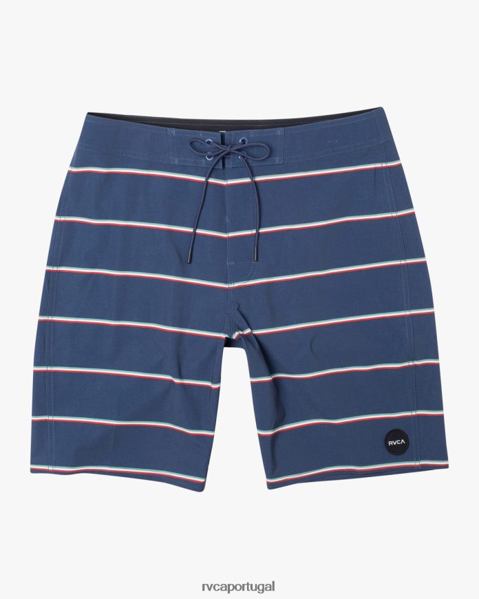 partes inferiores RVCA unissex bermuda bert 19 azul temperamental N00F2H977