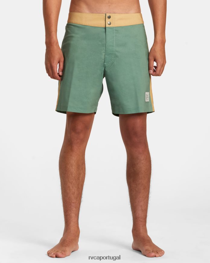 partes inferiores RVCA unissex bermuda pôr do sol 17 verde N00F2H80
