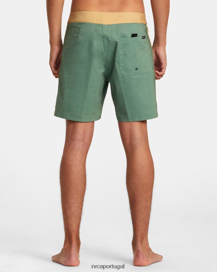 partes inferiores RVCA unissex bermuda pôr do sol 17 verde N00F2H80