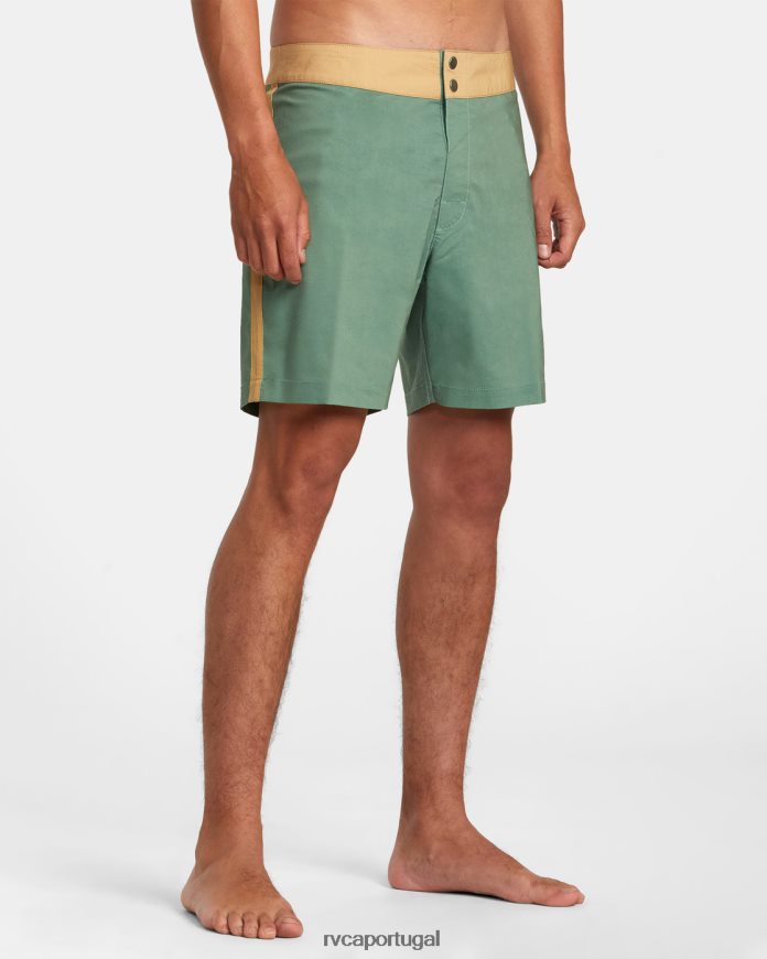 partes inferiores RVCA unissex bermuda pôr do sol 17 verde N00F2H80