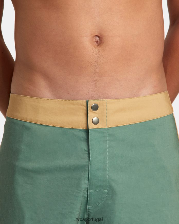partes inferiores RVCA unissex bermuda pôr do sol 17 verde N00F2H80