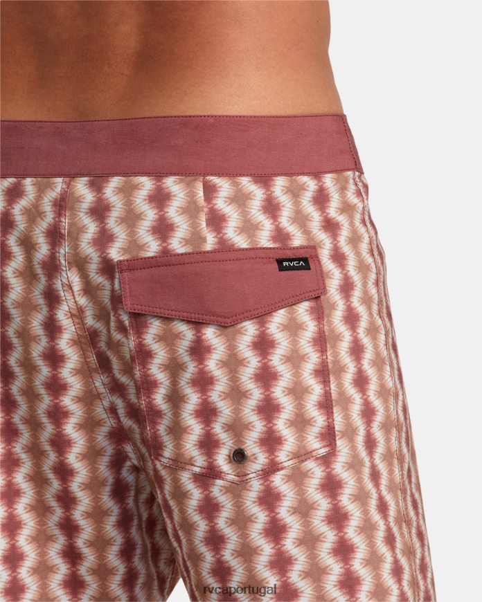 partes inferiores RVCA unissex calções de banho Brookes 16 cinábrio N00F2H128