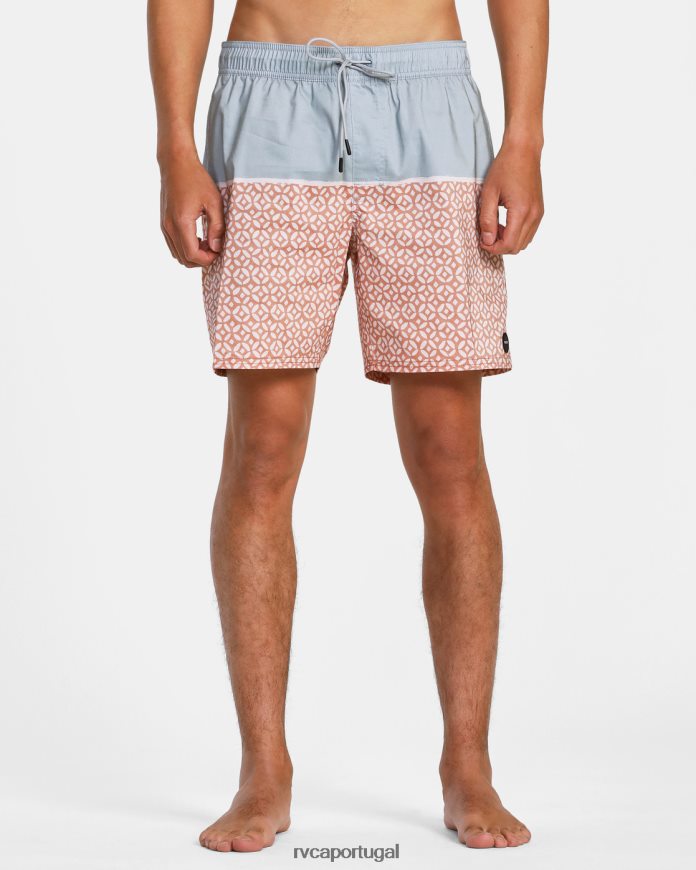 partes inferiores RVCA unissex calções de banho com cintura elástica County 17 esfregar N00F2H624