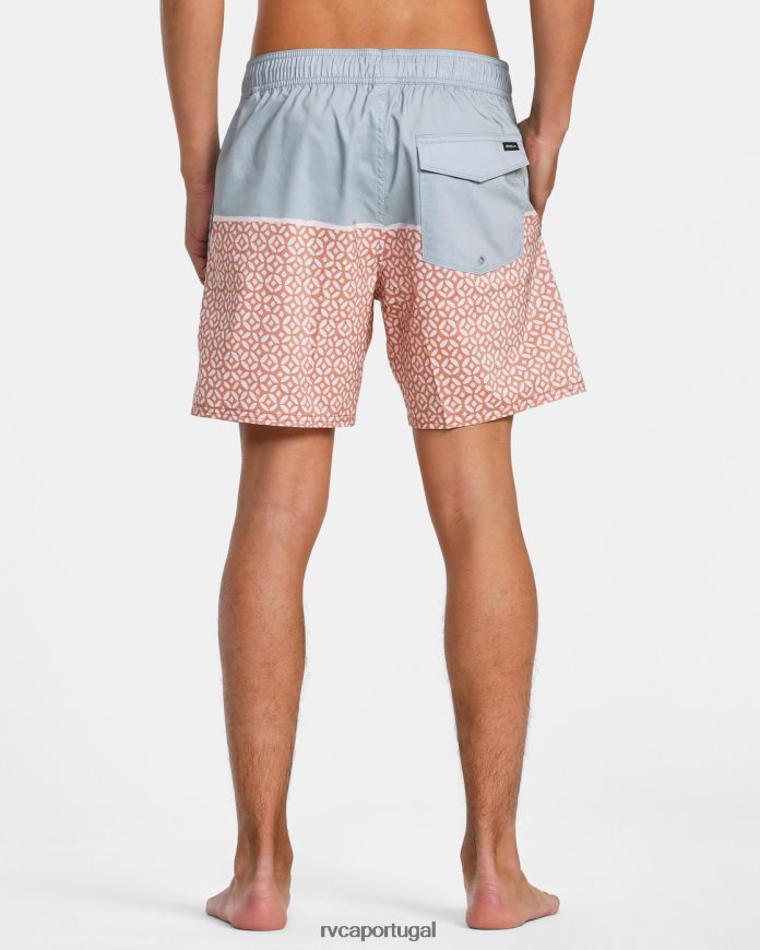 partes inferiores RVCA unissex calções de banho com cintura elástica County 17 esfregar N00F2H624