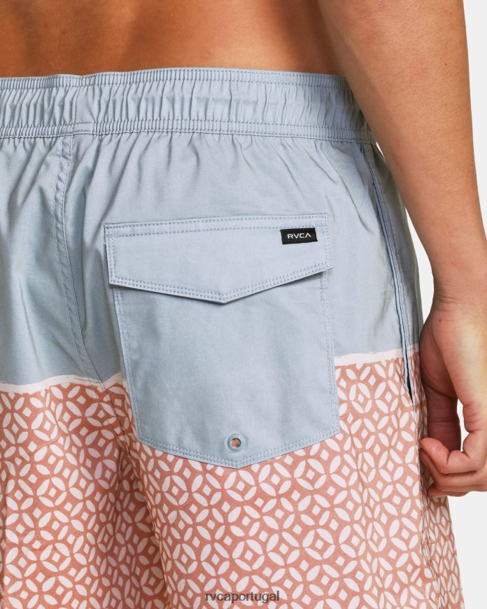 partes inferiores RVCA unissex calções de banho com cintura elástica County 17 esfregar N00F2H624