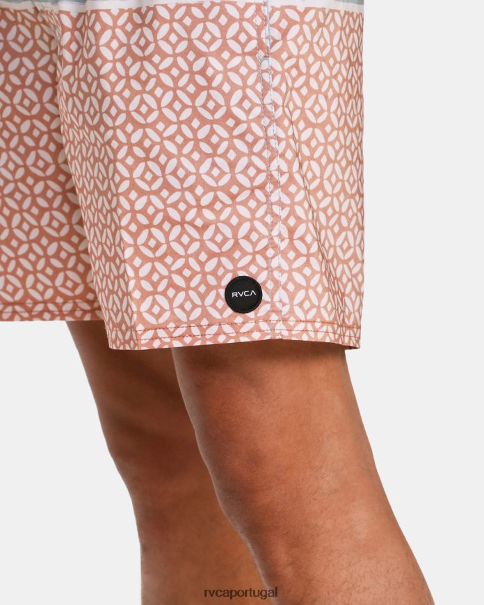 partes inferiores RVCA unissex calções de banho com cintura elástica County 17 esfregar N00F2H624