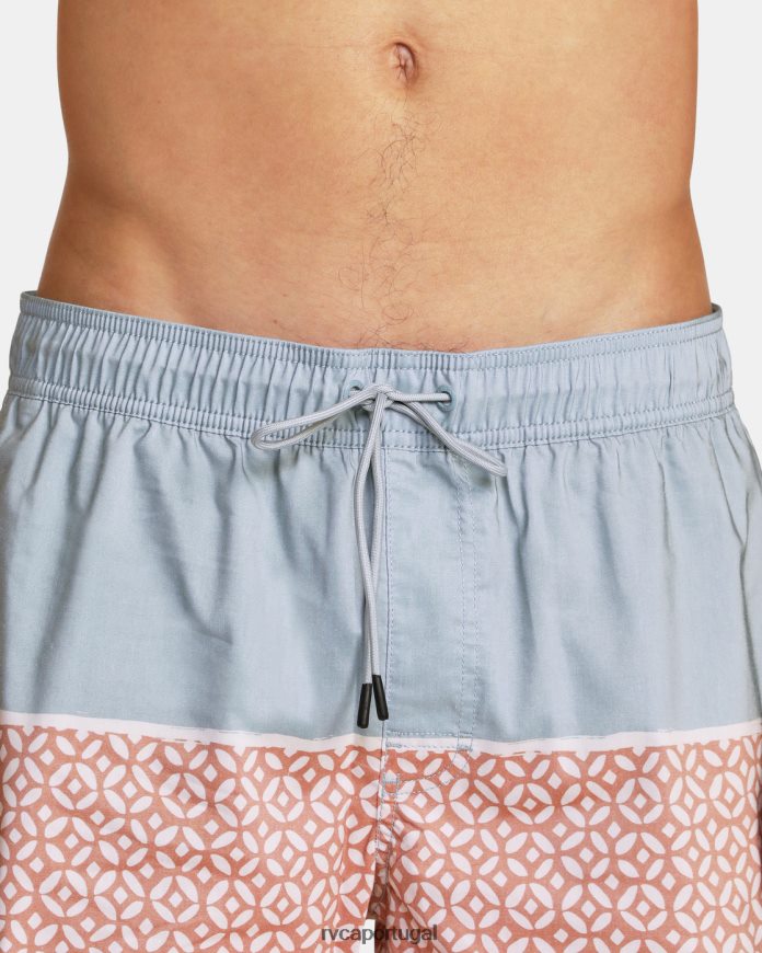 partes inferiores RVCA unissex calções de banho com cintura elástica County 17 esfregar N00F2H624