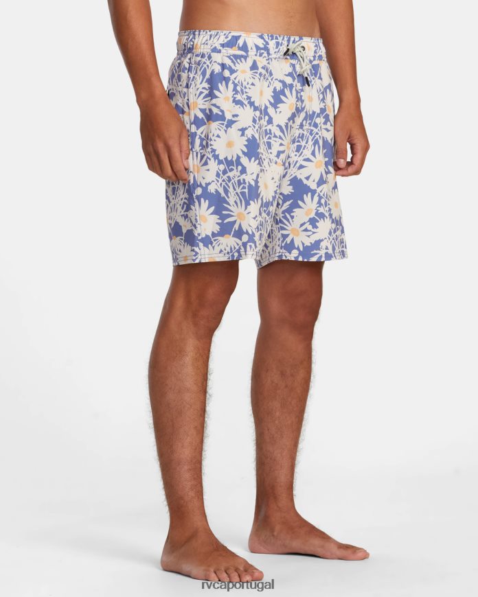 partes inferiores RVCA unissex calções de banho com cintura elástica va pigmento 17 costa N00F2H444