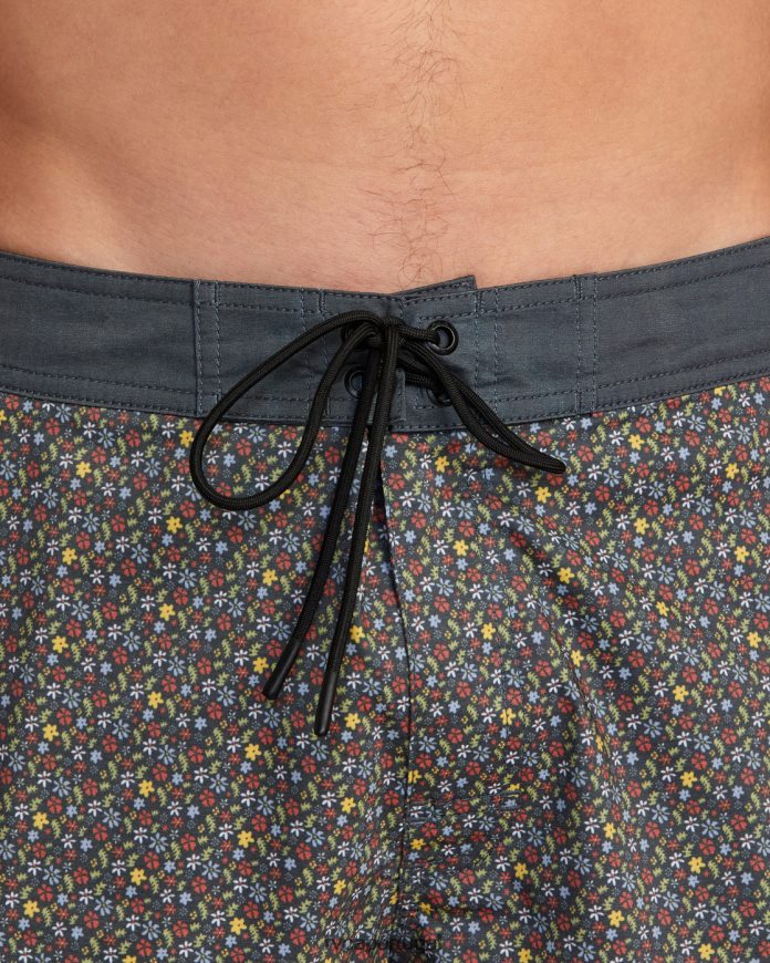 partes inferiores RVCA unissex calções de banho freeport 16 Preto brilhante N00F2H987