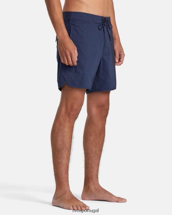 partes inferiores RVCA unissex calções de banho freeport 16 azul temperamental N00F2H658