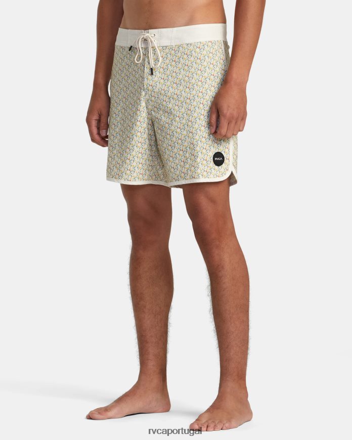 partes inferiores RVCA unissex calções de banho freeport 16 marshmallow N00F2H331