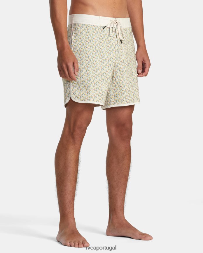 partes inferiores RVCA unissex calções de banho freeport 16 marshmallow N00F2H331