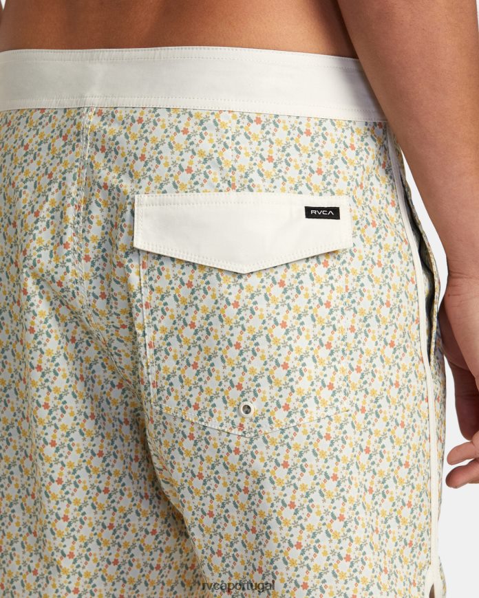 partes inferiores RVCA unissex calções de banho freeport 16 marshmallow N00F2H331