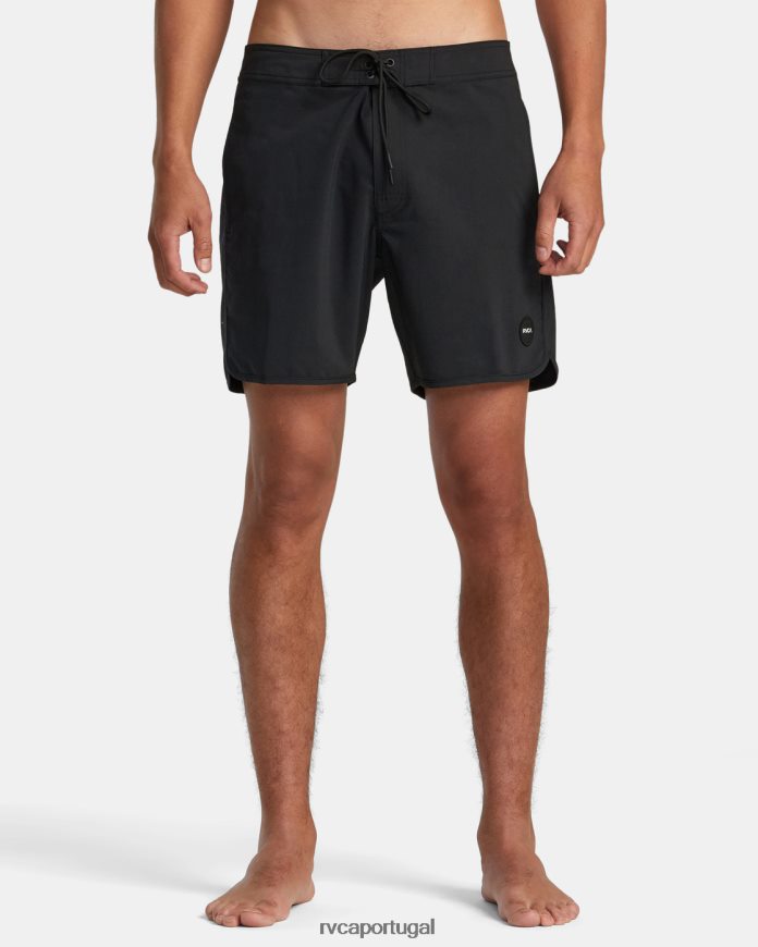 partes inferiores RVCA unissex calções de banho freeport 16 preto N00F2H323