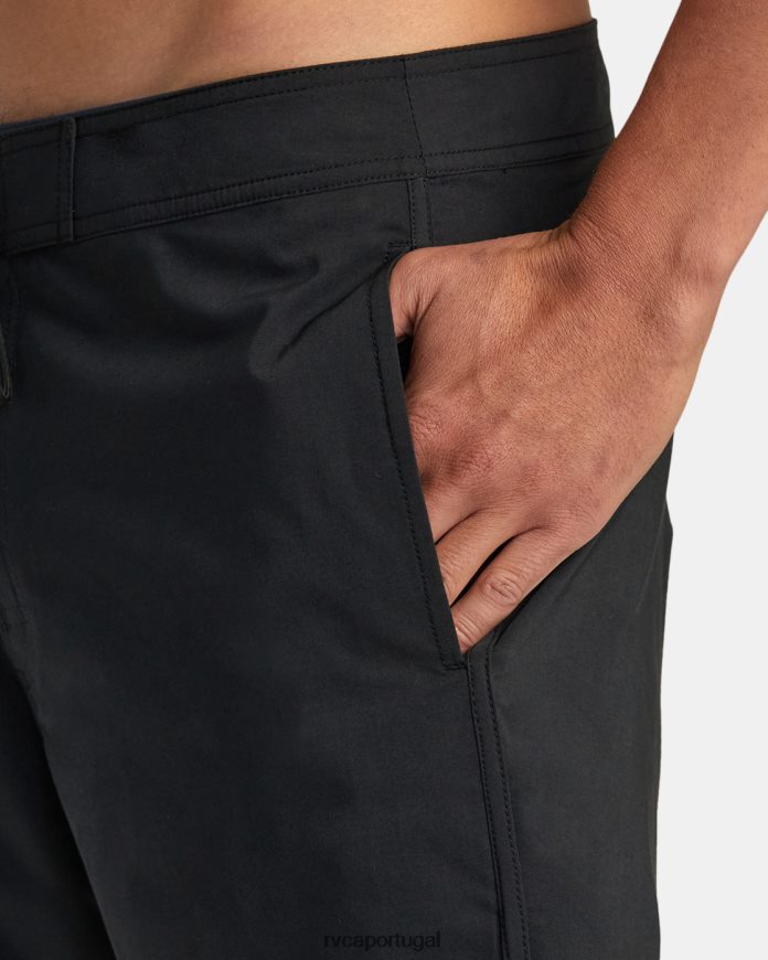 partes inferiores RVCA unissex calções de banho freeport 16 preto N00F2H323