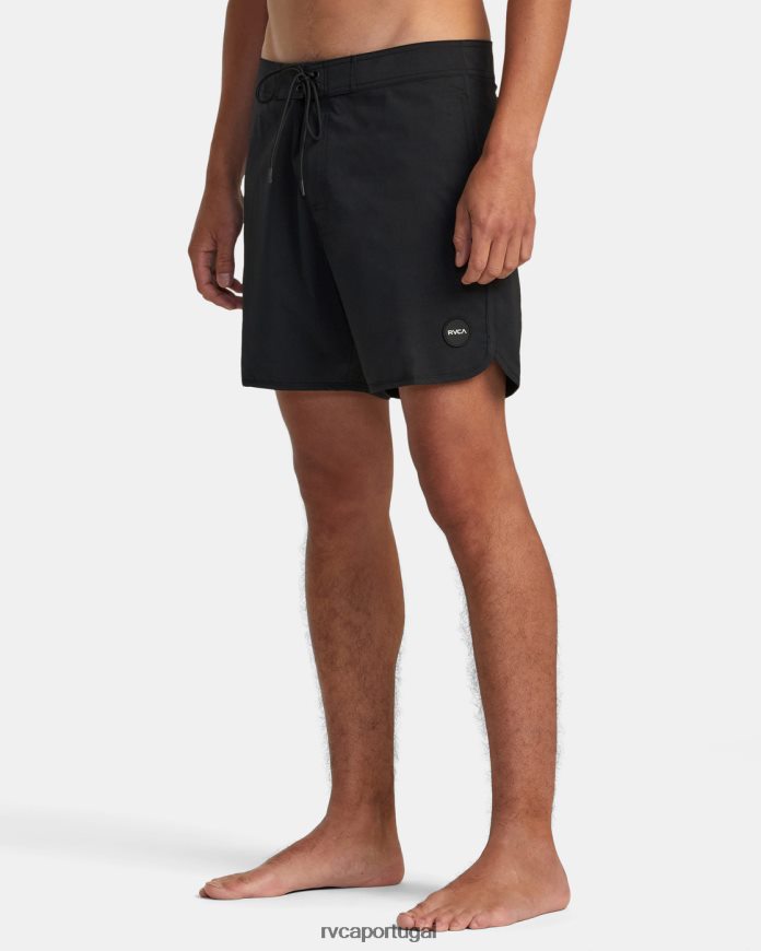 partes inferiores RVCA unissex calções de banho freeport 16 preto N00F2H323